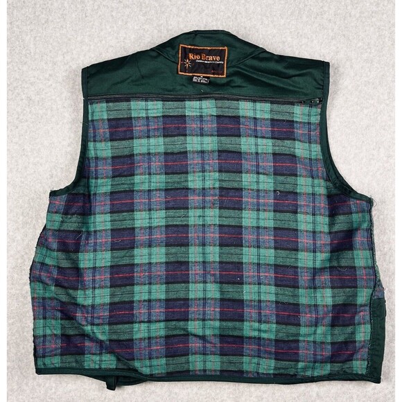 Rio Bravo Vest Mens M Green Cotton Multi-Pocket Utility Outdoor Fishing - Picture 5 of 16